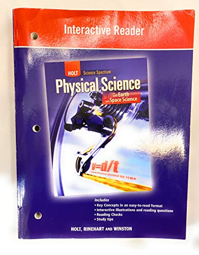 9780030936128: Physical Science With Earth and Space Sciences, Grade 9 Interactive Reader: Holt Science Spectrum