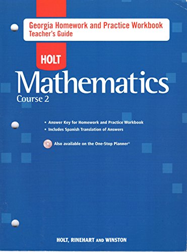 ️ Holt mathematics course 1 homework and practice workbook answers
