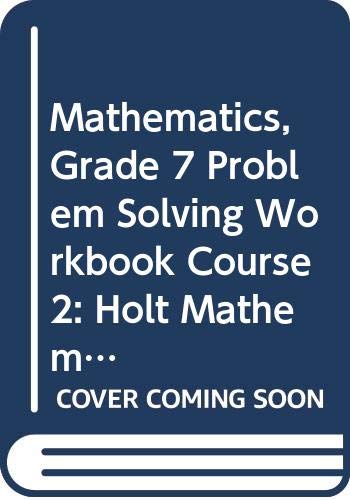 9780030937491: Holt Mathematics Georgia: Problem Solving Workbook Course 2