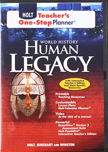 Imagen de archivo de Holt Teacher's One-Stop Planner (Holt World History Human Legacy) (Holt World History Human Legacy) a la venta por HPB Inc.