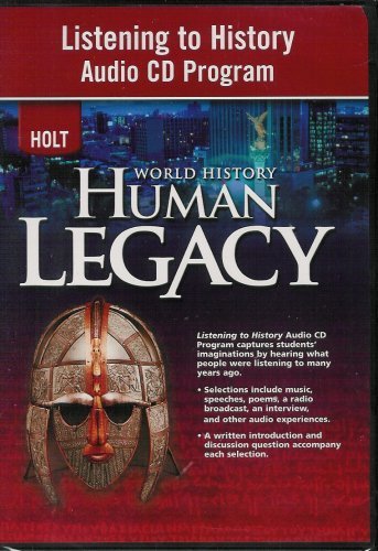 Imagen de archivo de World History: Human Legacy Listening to History Audio Cd Program: Listening to History Audio Cd Program a la venta por SecondSale