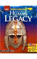 Imagen de archivo de World History: Human Legacy North Carolina Student Edition 2008 a la venta por TextbookRush
