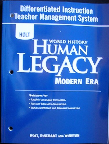 Beispielbild fr World History: Human Legacy Modern Era: Differentiated Instruction Teacher Management System zum Verkauf von Iridium_Books