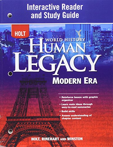 Beispielbild fr World History: Human Legacy Modern Era: Spanish/English Interactive Reader and Study Guide zum Verkauf von Iridium_Books