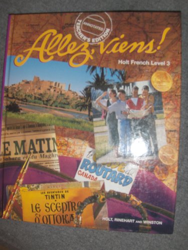 Stock image for Holt Allez Viens Level 3 Teacher Edition 1996 Isbn 0030940222 for sale by ThriftBooks-Dallas