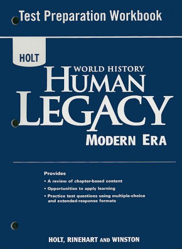 Beispielbild fr World History: Human Legacy Modern Era: Test Preparation Workbook zum Verkauf von Iridium_Books