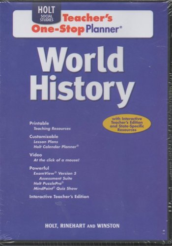 Stock image for World History: Teacher One-Stop Planner CD-ROM for sale by dsmbooks