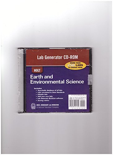 Stock image for Holt Environmental Science: Lab Generator CD-ROM for sale by Dailey Ranch Books