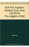 Stock image for Holt Pre-Algebra Student One-Stop CD-ROM 2008 for sale by Crossroads Books