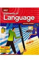 9780030941948: Elements of Language: Student Edition Grade 8 2009: Second Course