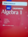 Stock image for Know-It Notebook (HOLT CALIFORNIA Algebra 1) for sale by Better World Books: West