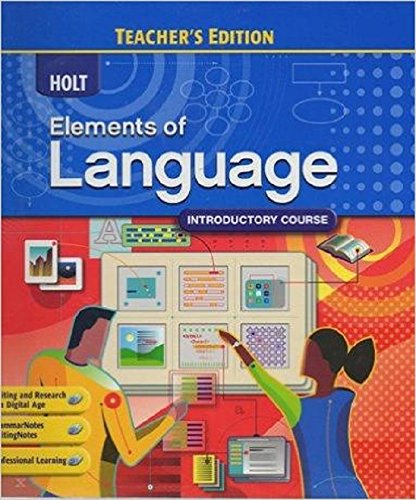 Imagen de archivo de Holt Elements of Language Introductory Course, Grade 6, Teacher's Edition a la venta por Allied Book Company Inc.