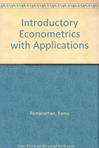Imagen de archivo de Introductory Econometrics With Applications (The Dryden Press series in economics) a la venta por HPB-Red