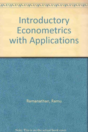 Stock image for Introductory Econometrics With Applications (The Dryden Press series in economics) for sale by HPB-Red