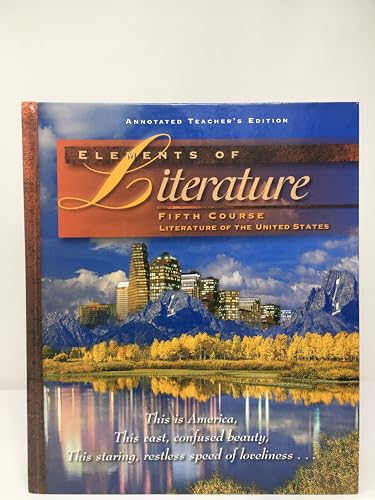 Imagen de archivo de Elements Of Literature (Fifth Crs) 11 (TE) a la venta por ThriftBooks-Dallas