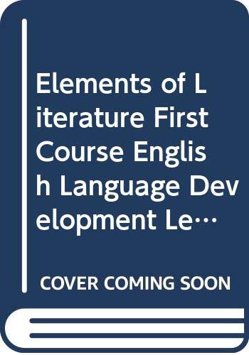 Imagen de archivo de Elements of Literature First Course English Language Development Lesson Plans a la venta por Dailey Ranch Books