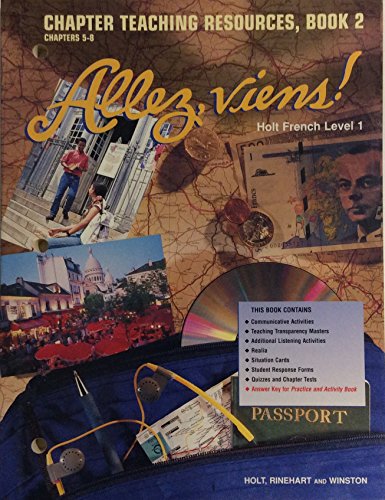 Stock image for Allez, Viens! Holt French Level 1: Chapter Teaching Resources, Book 2 Chapters 5-8 (Paperback) for sale by HPB-Diamond