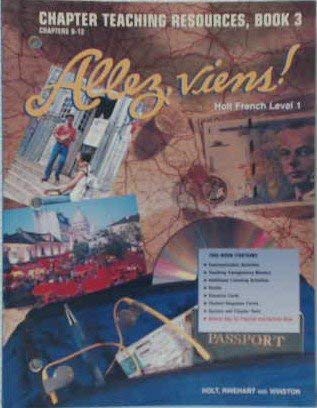 Beispielbild fr Allez, Viens! Holt French Level 1: Chapter Teaching Resources, Book 3 Chapters 9-12 (Paperback) zum Verkauf von HPB-Diamond