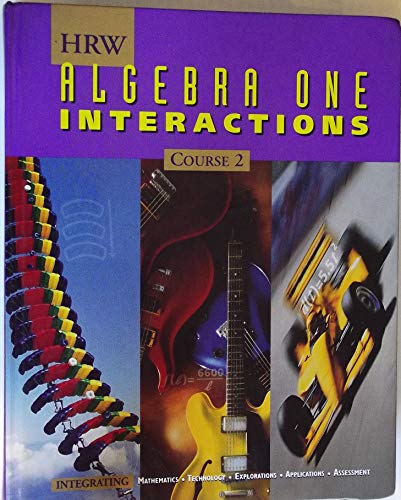 Beispielbild fr HRW Algebra One Interactions Course 2 zum Verkauf von SecondSale