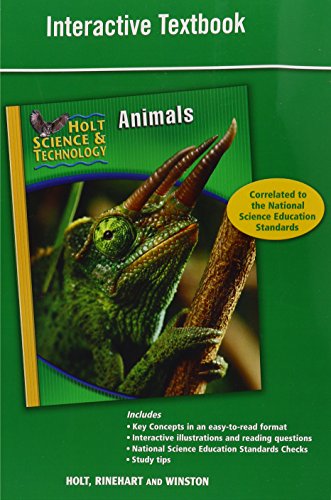 Stock image for Holt Science & Technology: Interactive Textbook B: Animals for sale by Iridium_Books