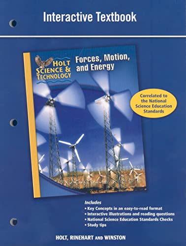 Stock image for Holt Science & Technology: Forces, Motion, and Energy Interactive Textbook for sale by Iridium_Books