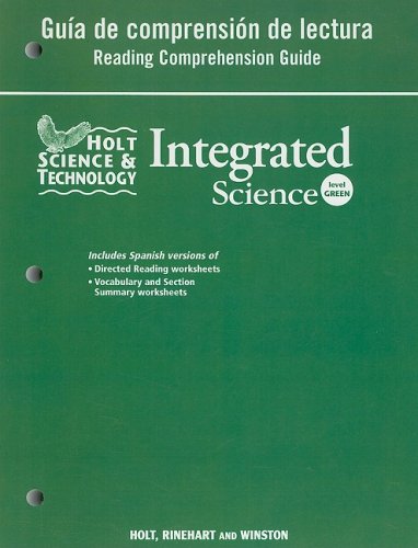Stock image for Holt Science & Technology: Integrated Science: Reading Comprehension Guide, Spanish Level Green for sale by Iridium_Books
