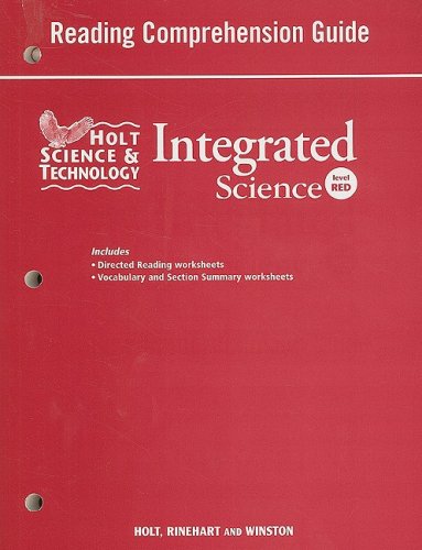 Stock image for Holt Science & Technology: Integrated Science, Level Red- Reading Comprehension Guide for sale by Iridium_Books