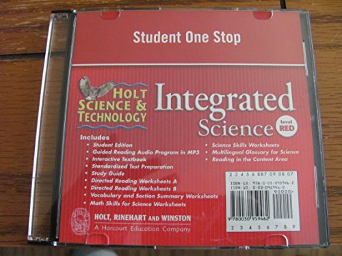 9780030959462: Science & Technology Level Red, Grade 7 Student One Stop: Holt Science & Technology (Holt Science & Technology: Integrated Science)