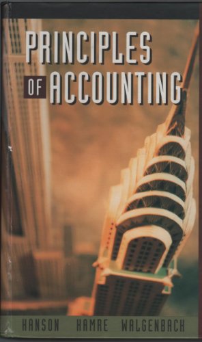 Beispielbild fr Principles of Accounting zum Verkauf von Better World Books