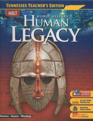 Imagen de archivo de World History: Human Legacy Tennessee: Teacher Edition 2008 ; 9780030963896 ; 0030963893 a la venta por APlus Textbooks