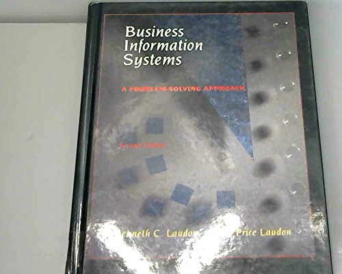 Imagen de archivo de Business Information Systems: A Problem-solving Approach (The Dryden Press series in information systems) a la venta por Newsboy Books