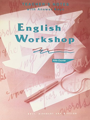 9780030971921: English Workshop Fifth Course (Grade11) Teacher's Notes and Answer Key