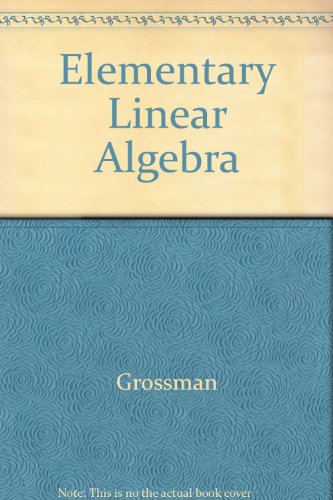Imagen de archivo de Instructor's Solution's Manual for Elementary Linear Algebr a la venta por BookHolders