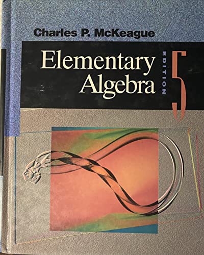 Imagen de archivo de Elementary Algebra a la venta por ThriftBooks-Dallas