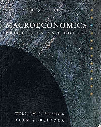 Imagen de archivo de Macroeconomics: Principles and Policy (The Dryden Press Series in Economics) a la venta por HPB-Red