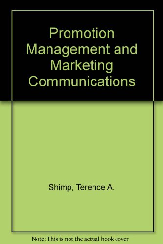 9780030974892: Promotion Management and Marketing Communications