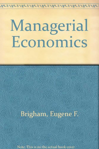 Stock image for Managerial Economics for sale by medimops