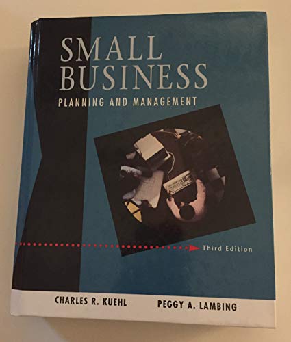 9780030975783: Small Business: Planning and Management (Dryden Press Series in Management)