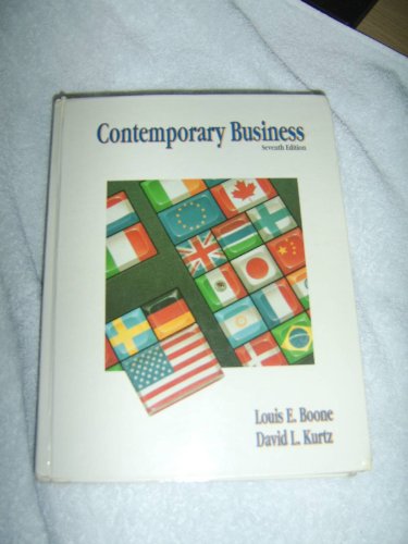 Contemporary business (The Dryden Press series in management) (9780030975882) by Boone, Louis E