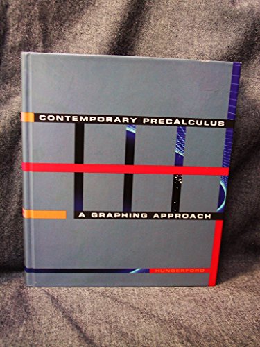 Beispielbild fr Contemporary Pre-Calculus: A Graphing Approach zum Verkauf von The Book Cellar, LLC