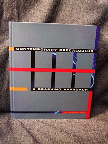 9780030976919: Contemporary Pre-Calculus: A Graphing Approach