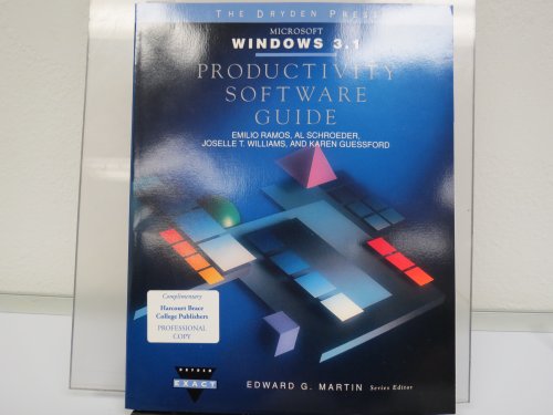 9780030982309: Productivity Software Guides with Windows 3.1