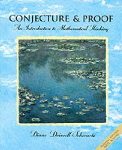 9780030983382: Conjecture and Proof: An Introduction to Mathematical Thinking