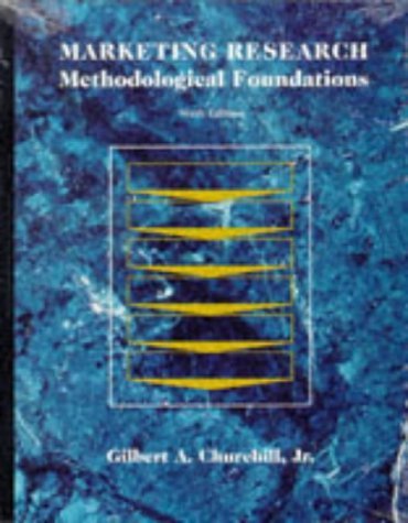 Stock image for Marketing Research: Methodological Foundations for sale by Half Price Books Inc.