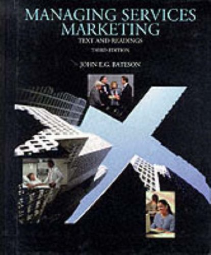 Stock image for Managing Services Marketing: Text and Readings (The Dryden Press Series in Marketing) for sale by HPB-Red