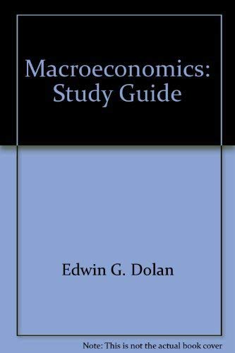 Beispielbild fr Macroeconomics: Study Guide zum Verkauf von HPB Inc.