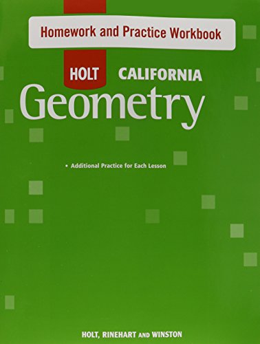 Beispielbild fr Holt Geometry: Homework and Practice Workbook Geometry zum Verkauf von SecondSale