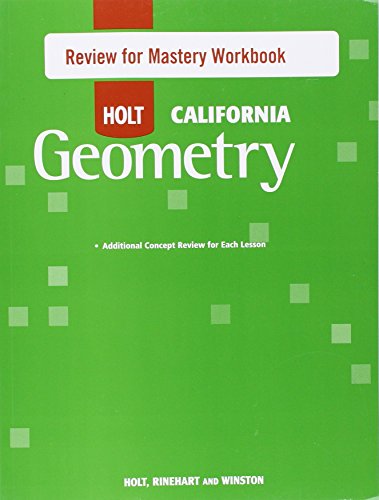 Beispielbild fr Holt Geometry: Review for Mastery Workbook Geometry zum Verkauf von ThriftBooks-Atlanta