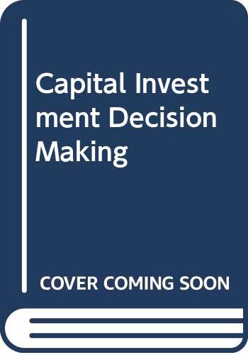 Stock image for Capital Investment Decision-making for sale by Ammareal