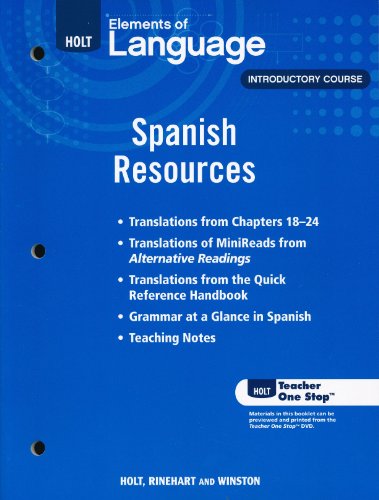 9780030991295: Spanish Resources Eolang 2009 Gr 6